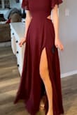 I was worried about what size I should get at first but the sizing guide quiz really helped! I love it it's going to be my prom dress. Great material. Modest and sexy! - Grace J.