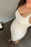 I struggled to find a rehearsal dinner dress that I felt comfortable and confident in. This fit the bill! I ordered both a M and L and went with the large. It's a little tight at the bottom but nothing you can't deal with. So comfortable and stunning! It hugs all the right spots. - Veronica N.