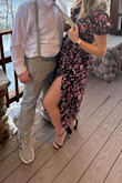 Fits perfectly. It was perfect to dance in! Had pockets! - Ashley V.
