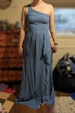 Bought for my best friend's wedding and it fits perfectly! Color looks just like the website and once it's steamed, it will hang perfectly. Fabric is nice and light, perfect for a spring wedding. - Sophie D.