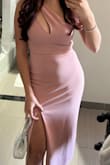 I loved this dress so much. I wore it to a formal wedding and it looked beautiful. I loved that it was mid length (conservative), but still had a playful look on the top. I ordered a small and it fit perfectly. It complimented my body perfectly! - Demi R.