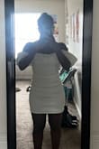 I think this is the most perfect dress for graduation honestly and I cannot wait to wear it. The sleeves are actually puffy in real life which I love and the material has a shiny sheen to it. Im obsessed. This isnt the best picture but it really is a pretty dress - Joanna G.