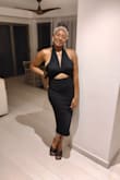 Though I'm not an extra large size, the dress ended up fitting exactly the way I wanted it to fit. It's a little too loose under the arm areas but I was able to use it for the occasion I ordered it for. - MarieCarmelle M.