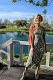 The dress is great quality, thicker than I expected which made it sit really nice. It really exceeded my expectations! - Birgit C.