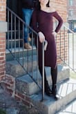 Absolutely love this dress! I wore it for my engagement photos and kept me warm since it was windy and chilly outside, love the neckline. - Clara A.