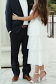 I wore this dress for my engagement pictures and it was so cute! I got so many compliments on it! - Mary K.