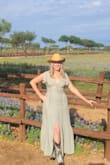 Fits true to size, not too long either. Beautiful color, no need to wear a bra either. - Tara L.