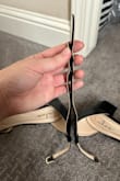 These sandals are so cute and I wanted it to fit!  Unfortunately, I had to return it because the strap on the right sandal is longer than the left, which made it loose on one side of my foot. - Nkaoly C.
