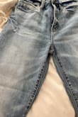These are ok but they have weird stripes on the front that are just part of the jeans I guess but it makes them look odd. Also at 5'3 they are a little longer than I would prefer. Wish I could return them but I guess they're final sale. I'll try to wash them a few times and see if it helps. - Amber W.