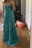 It's so much prettier in person and fits like a glove! The top is a bit strange when you first try it on but you need to adjust the straps and it fits perfectly. - Katie T.