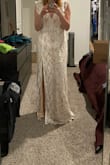 So I ordered 5 dresses from Lulus and this was my second favorite. I thought it was flattering and fit well, I mainly didn't like that the back was full coverage. Also, the ruffles were a bit much. I love the side slit though, it really helped to make it a little sexier. - Amy A.