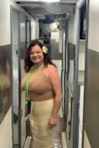 I wore this skirt with another top instead of the one it matched. I wanted some color contrast so changed it up. Then wore the top with some white shorts I had for another outfit day. - Yamilet S.