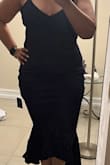 I absolutely loved this dress! I was influenced by Bonnie Wyrick and I do not regret it. Emphasizes Coca-Cola shape and it is beautiful. I will be wearing it to a wedding in April and will update it with that photo but here's the try-on. - Haydee J.