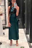 I needed this dress for an enchanted forest-themed gala and it was perfect. It came in time, the fit was amazing and though I blended into the photo booth wall, it was perfect for the theme! - Gabrielle J.