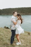 I wore this dress for my elopement and it was seriously so pretty!! I read a lot of reviews saying it runs a little big so I sized down to a small and it was perfect!! - Ashley M.