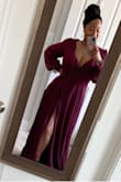 I am so happy with this dress! The quality has exceeded my expectations and I'm so excited to wear this to a wedding! Worth every penny! Update: I wore the dress to a wedding and it lasted all of 10 minutes before two of the button details on the sleeves popped off! I'm disappointed in the quality! - Brooke D.