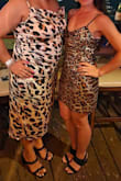 This fit perfectly and was an awesome choice for a cat print night during a bachelorette party. I would've given it a 5, but sequins and glitter come off easily. It didn't ruin the dress at all, but it is a bit messy. - Erika A.