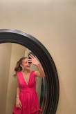 Such a great dress for a wedding & can't wait to wear it again! The top came down a little low for my liking, so I added a safety pin to the bottom of the "v" part! Got lots of compliments and it was super comfy! - Kelly B.