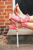 I loved these! I ordered them for my grad photos to have a pop of color and they did not disappoint! If you're a half-size (I was a 9.5) I sized down to a 9 which was fine! - Olivia B.