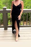 This dress can transform from a day dress with sandals or sneakers to an evening dress with glam jewelry and heels. I love the ruched section in the front. It fits great without a bra and is a timeless look. - Courtney T.