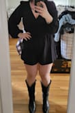 But it runs a little large. Its comfy, but I felt lost in it, even trying 2 sizes. - Theresa M.