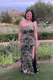 Loved this dress! It was super comfortable. I loved the stretch! It stayed on perfectly. Would totally recommend! I wear a medium and the medium fit perfect! - Keri S.