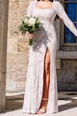 I adore this dress! I was a bit nervous about ordering a wedding dress online, but having previous experiences with Lulu's I felt confident with my choice. The dress is just so classy and elegant, really a perfect look. I got so many compliments! - Gabriela B.