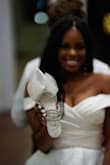 I love these shoes!!! I'm not much of a high heels girl but these were the perfect height and were really comfortable. I wore them for my wedding and reception. I had no issues. I will definitely buy them in other colors. - Sarah O.