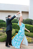 Cute dress, with good spring colors, and fun ruffled details. The material feels a bit cheap, but it was super reasonably priced. Worked great for my sorority spring formal! - Georgia-Lee S.