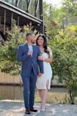 Wore this dress for my engagement pictures and just WOW! I received so many compliments and it looked beautiful in the pictures! Although it was a little tight, had I went up a size it would have been too big. If you're a bride to be looking for a white dress, I highly recommend this dress! - Victoria B.