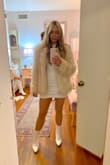 It was a little short but worked well for me because I am only 53. My bachelorette party theme was 60s/70s so it was honestly perfect. Very flattering. - Samantha G.