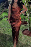 Is a beautiful dress also comfortable used for a wedding and it looks amazing - Meylin M.