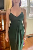 Beautiful dress. Unfortunately, the first dress I received had unfinished sewing, and it's only a matter of time before the stitching starts to come out. Great customer service, they sent me a replacement. But the replacement doesn't fit the same. It's labeled medium, but as you can see in the photos, it's smaller in the boobs and rib cage and gives more cleavage than I'm happy about. So now I might keep the first one for as long as it lasts, I don't know. Definitely disappointed because it gives the illusion that I have hips and I felt super sexy. - Sara D.
