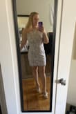 I LOVE THIS DRESS! It fits well and it's very flattering. I'm getting married next year and I'm planning to wear it for the rehearsal dinner and maybe throughout the summer this year. The only reason I knocked it to 4 stars is that the seam runs along the front of the dress in an awkward way, but it's not super noticeable unless you're looking for it. - Allison P.