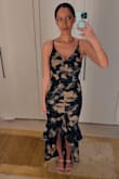 Loved this dress, I hate when dresses are backless for us naturally blessed ladies. I easily wore a strapless bra under it - Laura H.