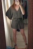 I ADORE this. Super cute and looks great. Will probably put a little crop top under - Carsley F.