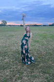 I wore this dress to a wedding when I was unsure what the proper attire would be and it was ABSOLUTELY PERFECT! I got so many compliments and it exceeded my expectations in every way. I wore 1.5" pumps with it and it was a little long and dragging on the ground. I will hem it for next time since I'm not much of a person for tall heels. It didn't rub scratch or move and stayed in place perfectly. The one shoulder was flattering. For someone with smaller legs/hips, the slit was a little bit hidden but that was not a problem for this modest wedding. Worth the money. - Kayla H.