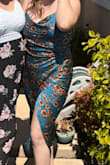 Would recommend, incredibly comfortable and cute dress. Ruching complimented tummy area nicely which was a concern with getting a silk like material. Received lots of compliments. - Courtney R.