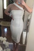 Such a beautiful dress !! Fits so well and great quality, it's a show stopper! Not see-through at all!! Will be wearing for my rehearsal dinner. - Danielle C.
