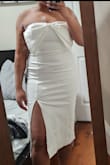 Dress is beautiful. And really nice and thick material - Michelle V.