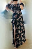 I love the dress, it's a perfect fit and the quality is nice. The slit is at a good height for me. - Judy V.