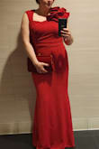 This dress was so gorgeous on and so comfortable! The drape was absolutely lovely and feminine. It was a little large on top, but I loved the fit through the torso and hips. No one had a dress similar, and I received many compliments! - Heather S.