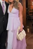 The choice of this dress in lavander color was perfect for a spring wedding! I paired it with champagne sandals and a purse from Lulus as well! Beautiful and elegant. - Sofia G.