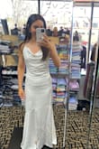 This dress is amazing for the price. I had to get it taken in slightly around the hips and bust but other than that it fits perfectly, I feel so gorgeous in it. Length is also perfect with 3" heel. I can't wait to wear it to my bridal shower this weekend. - Natalie D.