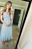 I normally take a size medium anyway, and it actually was able to accommodate my 28 week bump! I loved it. - Candice M.