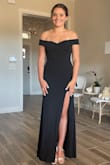 The spandex in the fabric made the dress fit perfectly.  With heels the length was perfect.  I bought this for my granddaughter's prom.  She wore it with pearls.  Absolutely beautiful. - Sharon B.