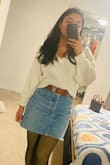 I wore it back side front as opposed to how it's shown in the description image. Looks great, love it - Monika B.
