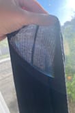 I really like the cut of this, but the material is extremely thin/cheap-feeling. If you're stretching the material at all expect for it to be see-through and wear some same color underwear. Without stretching it you can practically see my backyard bushes through the material in the photo. - Karissa B.