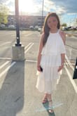 It was very cute and well made!! But it runs pretty big - I had to roll up the waistband/keep pulling back the top. Overall it only was an issue when I was dancing because the whole dress would slide down my body. - Rylee S.