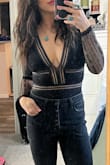 I'm a mother with a large natural chest and was able to wear this with out a bra. It's my new favorite top for going out. It's so flattering and comfortable. - Courtney H.
